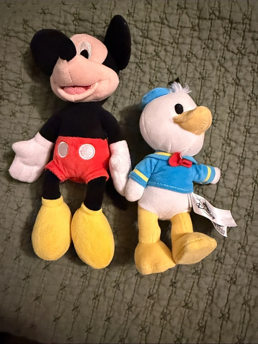 Disney Mickey Mouse & Donald Duck Plush Pair - Black, Red, Yellow, Blue, White